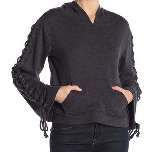 Cupcakes and Cashmere Lace Up Hoodie